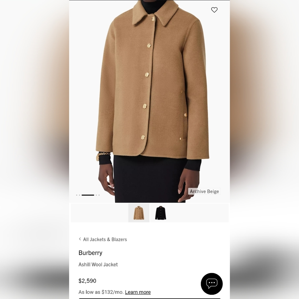 Burberry Ashill wool jacket